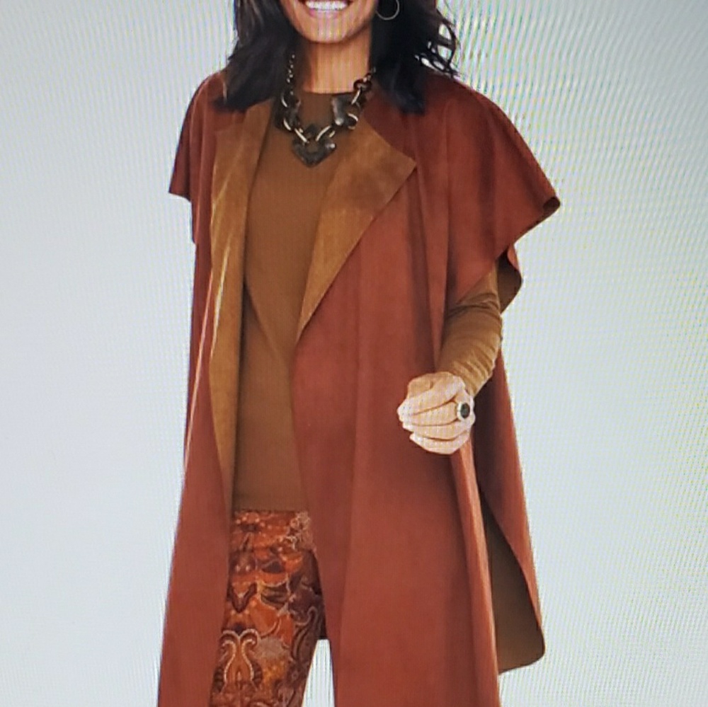 Chico's OS Reversible Ruana